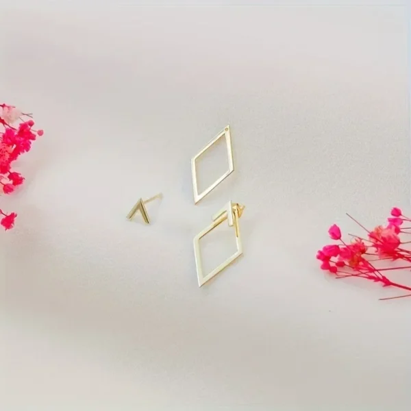 Aurora Clip™ – Chic & Versatile Geometric Clip-On Earrings - Image 6