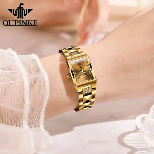 Celestia Luxe™ – Elegant Stainless Steel Quartz Watch for Women - Image 2