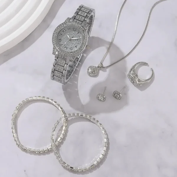 Lumière CrystalTime™ – Elegant Rhinestone Quartz Watch Set - Image 5