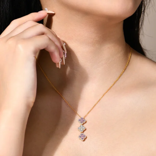 EternaLuxe™ 925 Sterling Silver Moissanite Pendant Necklace - Image 6