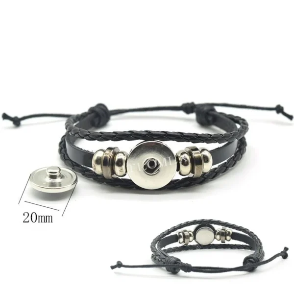 EchoLink™ Smart Leather Bracelet – Classic Style with Modern Functionality - Image 2
