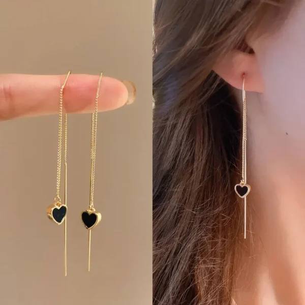 Lustra Heart™ – Trendy Drop Heart Earrings