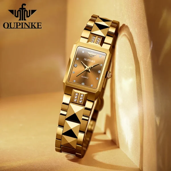 Celestia Luxe™ – Elegant Stainless Steel Quartz Watch for Women - Image 5