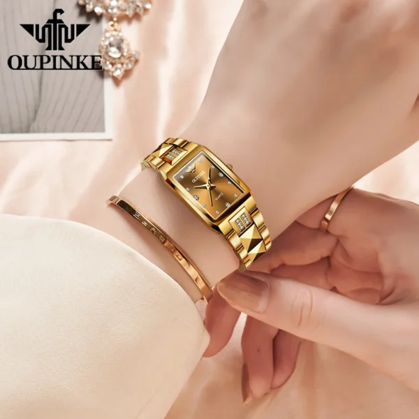 Celestia Luxe™ – Elegant Stainless Steel Quartz Watch for Women - Image 3