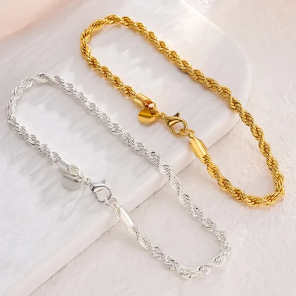 SterliX™ 925 Silver Rope Bracelet – Timeless Elegance for Every Occasion - Image 4