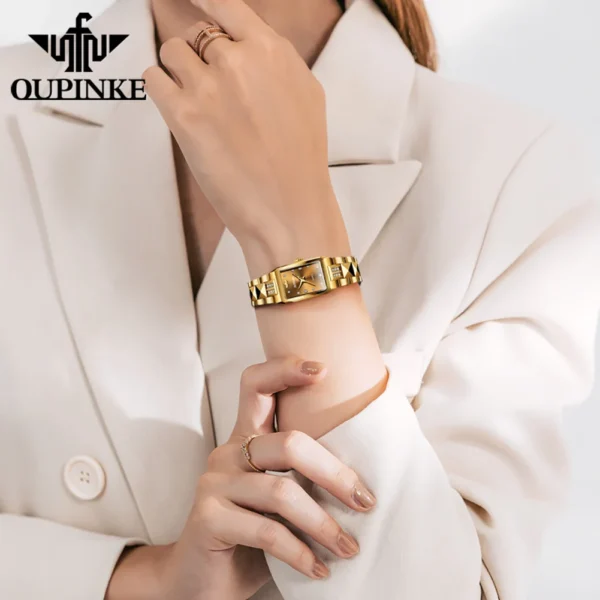 Celestia Luxe™ – Elegant Stainless Steel Quartz Watch for Women - Image 4